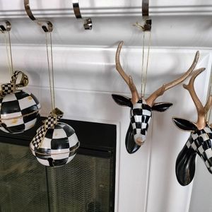 Christmas ornaments I have a 5-in bell or a 10x5 in reindeer $15 each